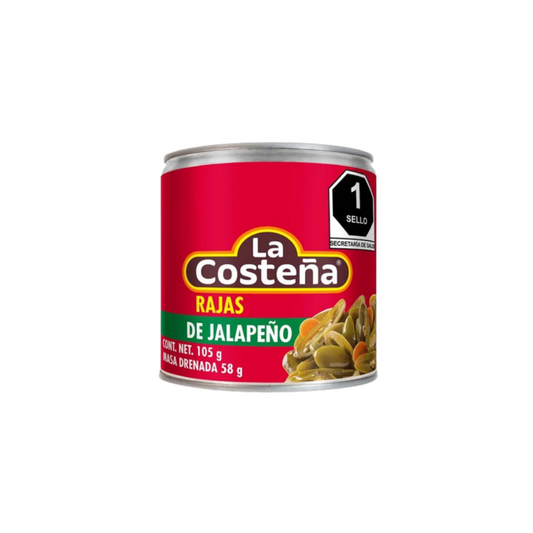 Chile Rajas La Costeña, Lata 105g