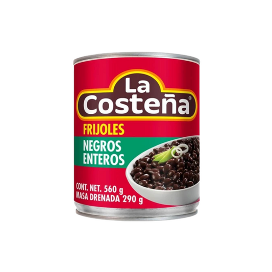 Frijoles Negros Enteros La Costeña, Lata 560g