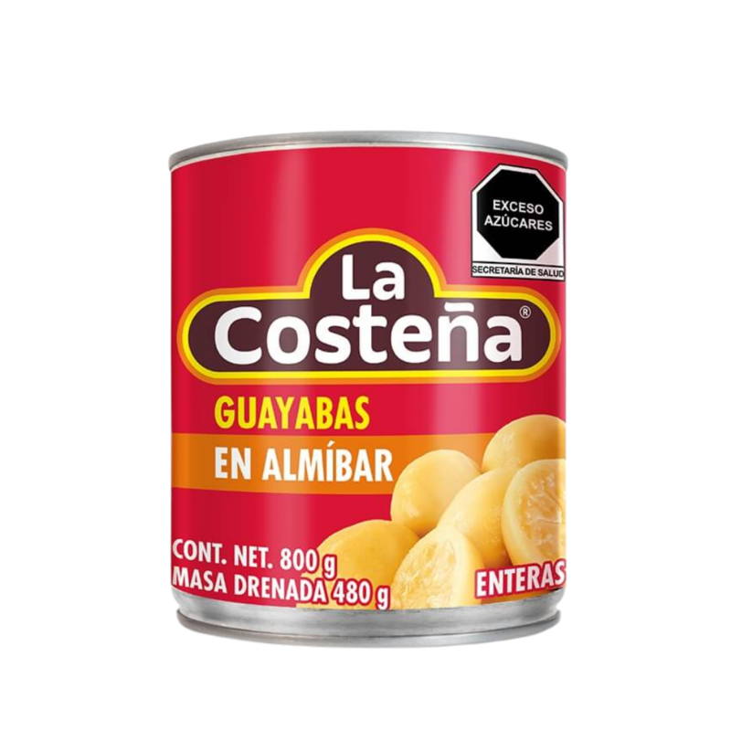 Guayabas Entera La Costeña, Lata 800g