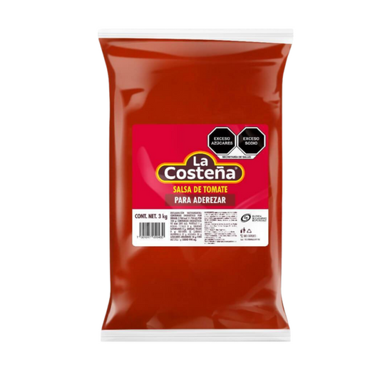 Salsa de Tomate para Aderezar La Costeña, Bolsa 3kg