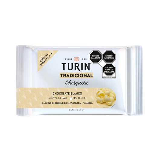 Cobertura Chocolate Blanco Turin, Bolsa 1kg