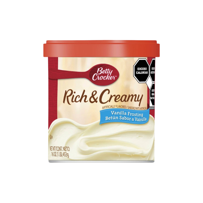 Betún de Vainilla Betty Crocker, Bote 450g