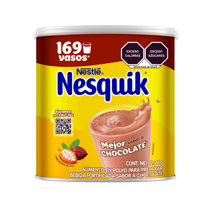 Chocolate en Polvo Nesquick, Bote 2.2kg