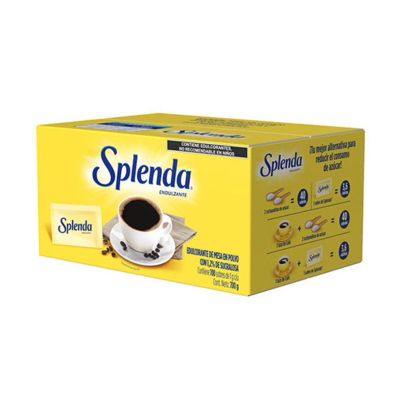 Endulzante Splenda, Paquete 700 Sobres de 1g