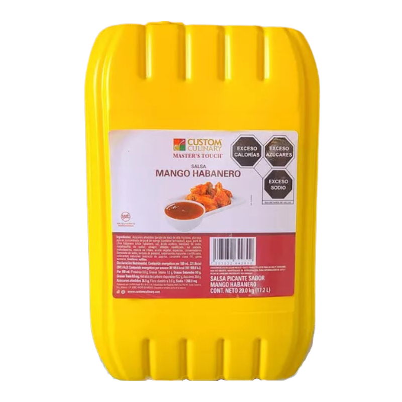 Salsa de Mango con Habanero Custom Culinary, Bidón 20kg