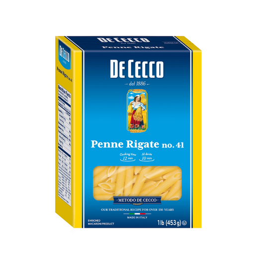 Pasta Penne Rigate De Cecco, Caja 454g