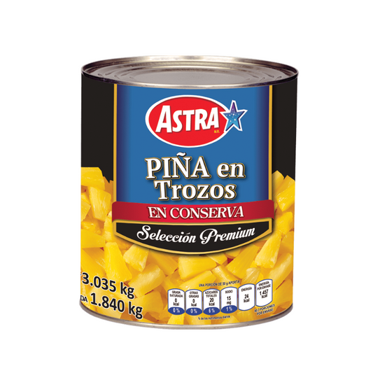 Piña en Trocitos Astra, Lata 3kg