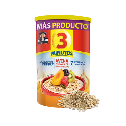 Avena 3 Minutos Quaker, Bote 400g