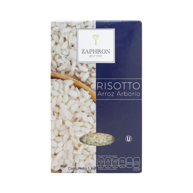 Arroz Arborio Zaphron, Caja 1kg