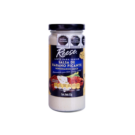 Salsa de Rábano Picante Reese, Frasco 212g