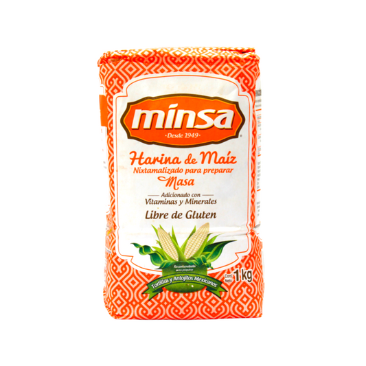 Harina de Maíz Minsa, Bolsa 1kg