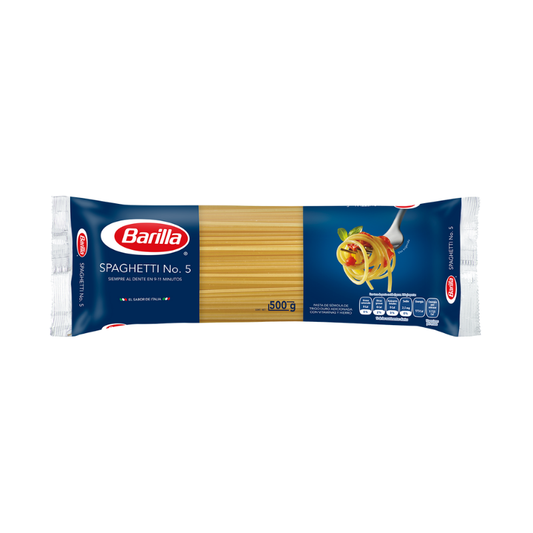 Pasta Spaghetti Barilla, Bolsa 500g