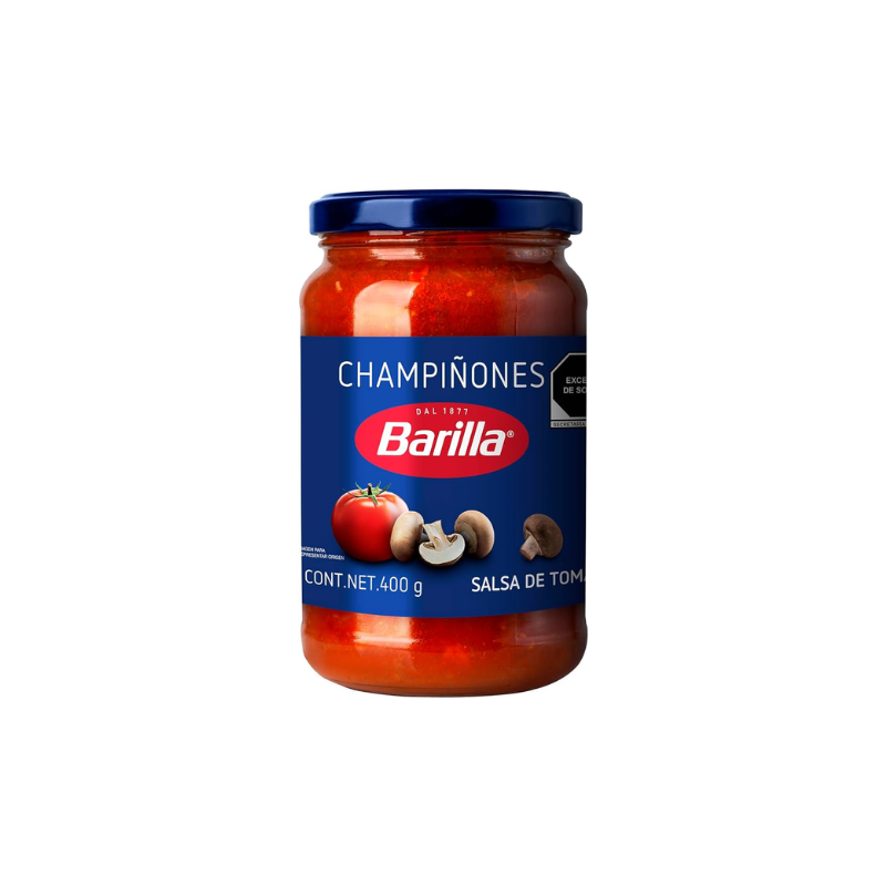 Salsa Champiñón Barilla, Frasco 400g