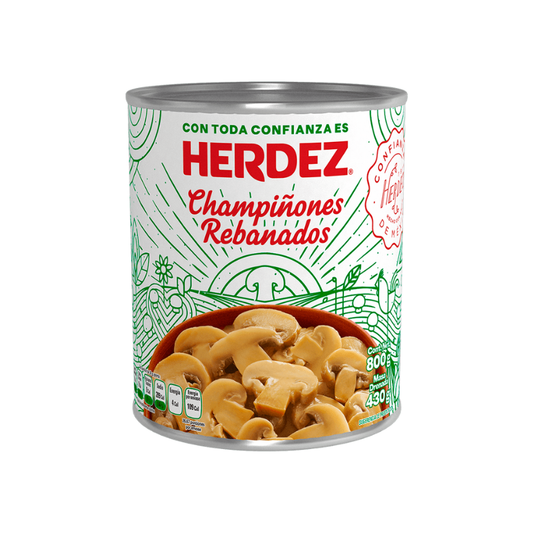 Champiñones Rebanados Herdez, Lata 800g