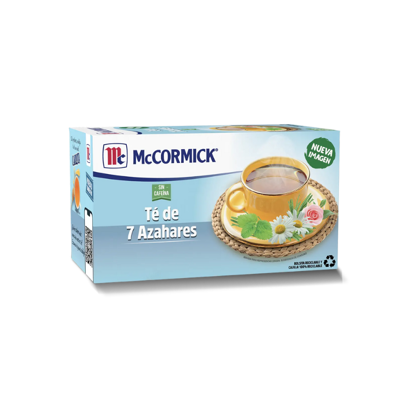 Té de 7 Azahares McCormick, Paquete 25 Sobres de 1.4g