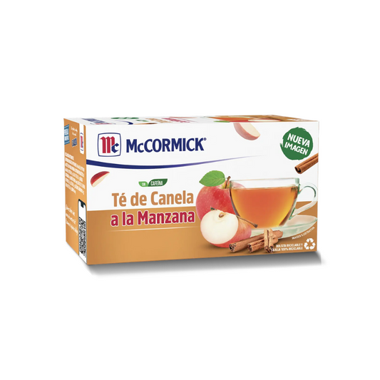 Té de Canela a la Manzana McCormick, Paquete 25 Sobres de 1.4g