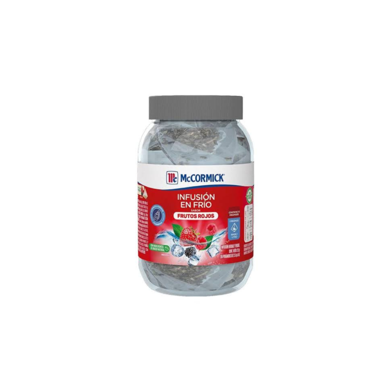 Infusión en Frío de Frutos Rojos McCormick, Paquete 10 Sobres de 2.5g