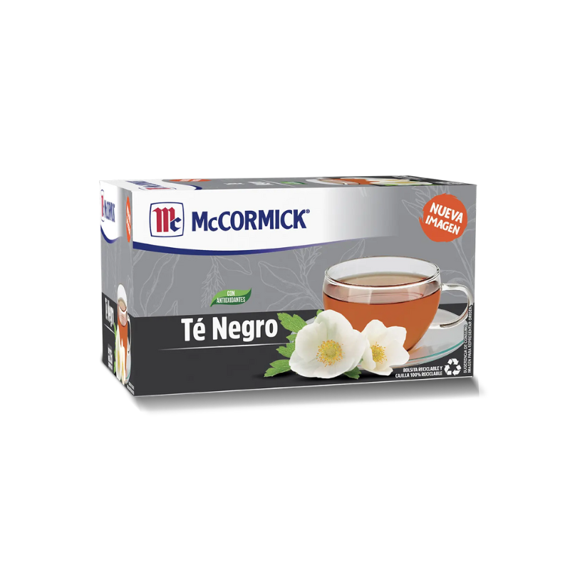 Té Negro McCormick, Paquete 25 Sobres de 1.5g