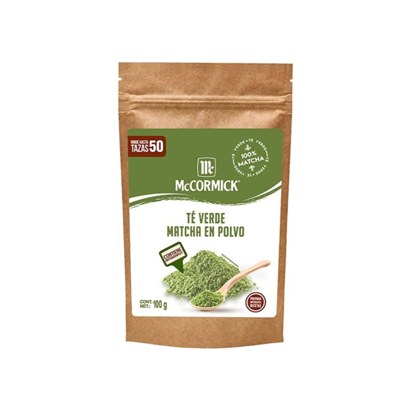 Té Verde Matcha en Polvo McCormick, Caja 100g