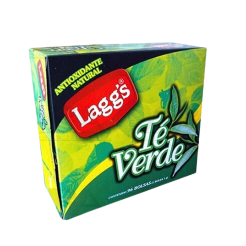 Té Verde Lagg's, Paquete 96 Sobres de 1g