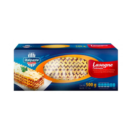 Pasta Lasagna Festo Italpasta, Caja 500g