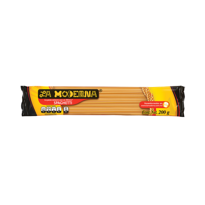 Pasta Spaghetti La Moderna, Bolsa 200g