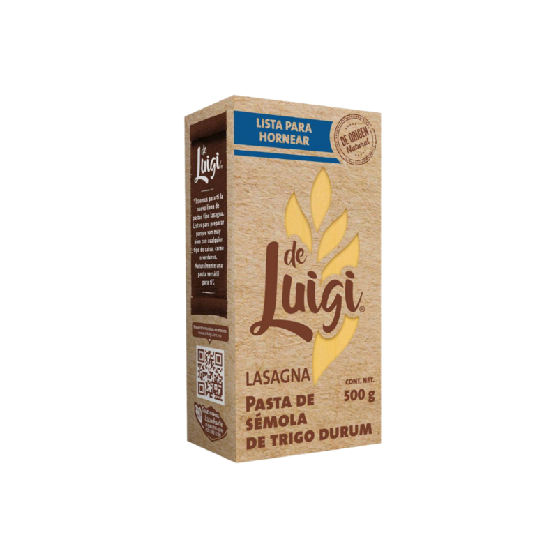 Pasta Lasagna De Luigi, Caja 500g