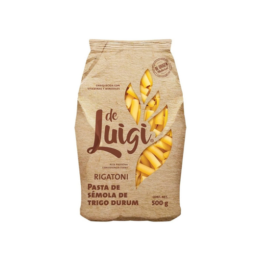 Pasta Rigatoni De Luigi, Bolsa 500g