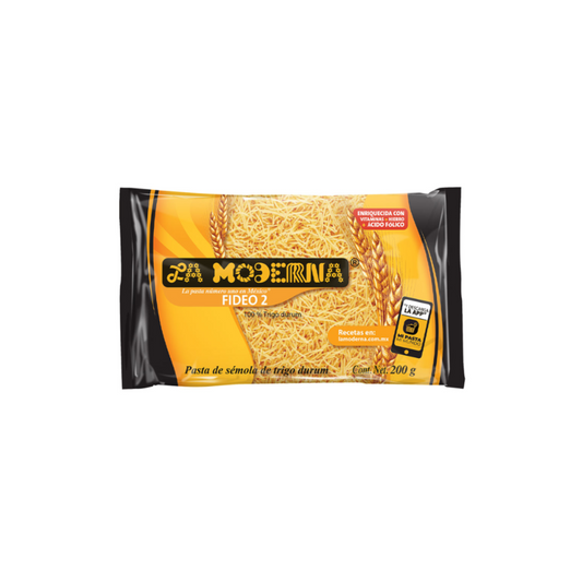 Pasta Fideo No. 2 La Moderna, Bolsa 200g