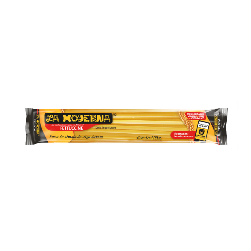 Pasta Fetuccini La Moderna, Bolsa 200g