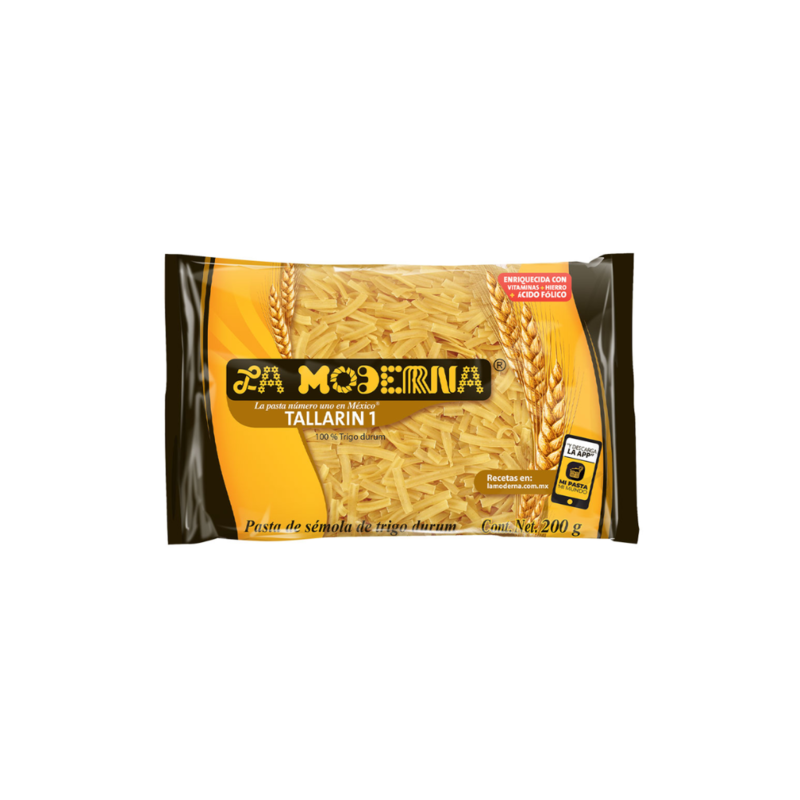 Pasta Tallarin No. 1 La Moderna, Bolsa 200g