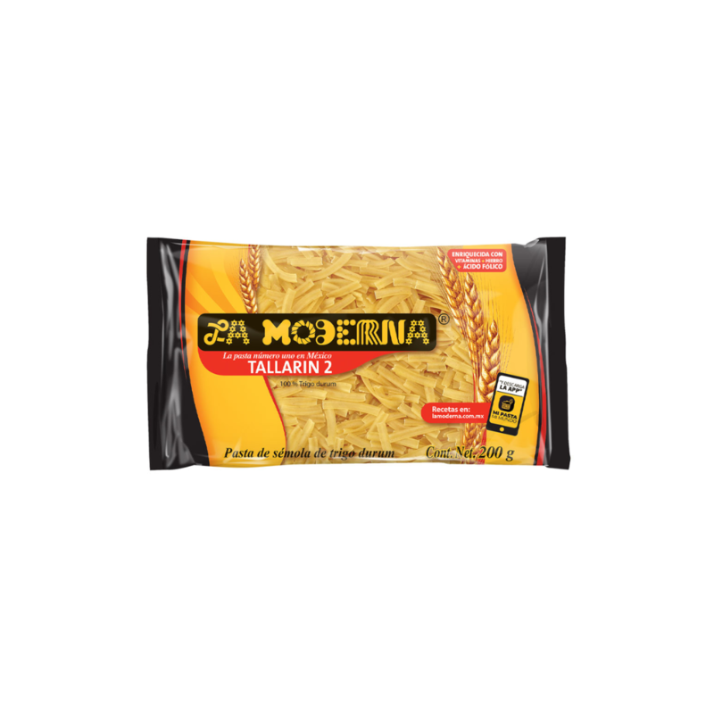 Pasta Tallarin No. 2 La Moderna, Bolsa 200g