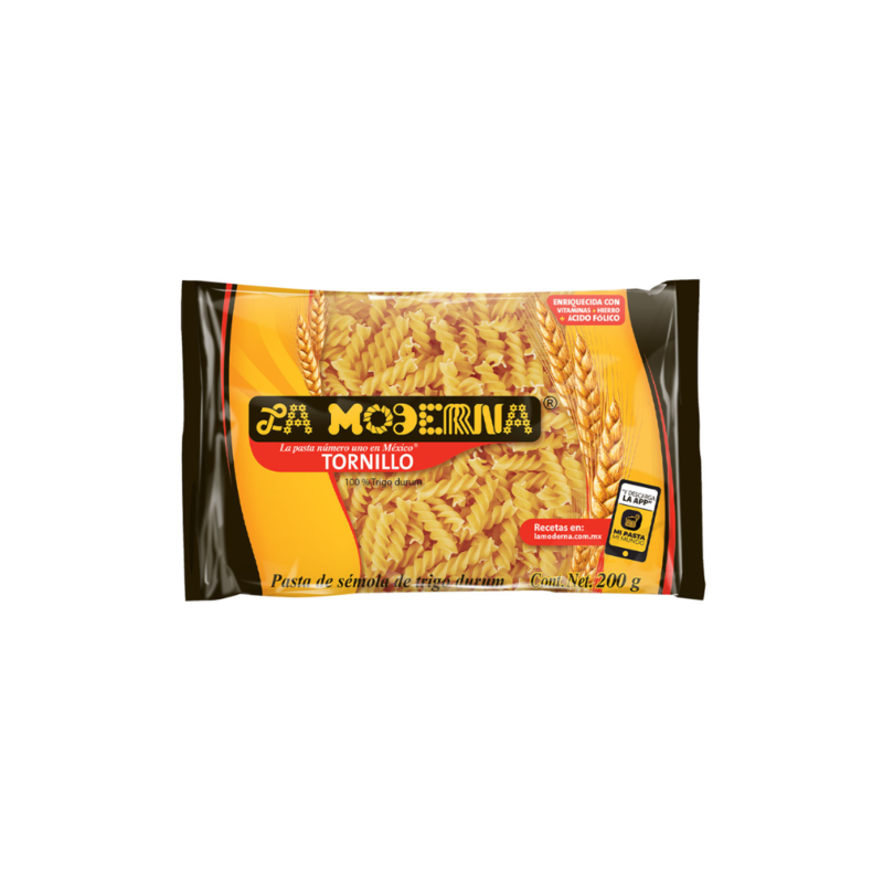 Pasta Tornillo La Moderna, Bolsa 200g