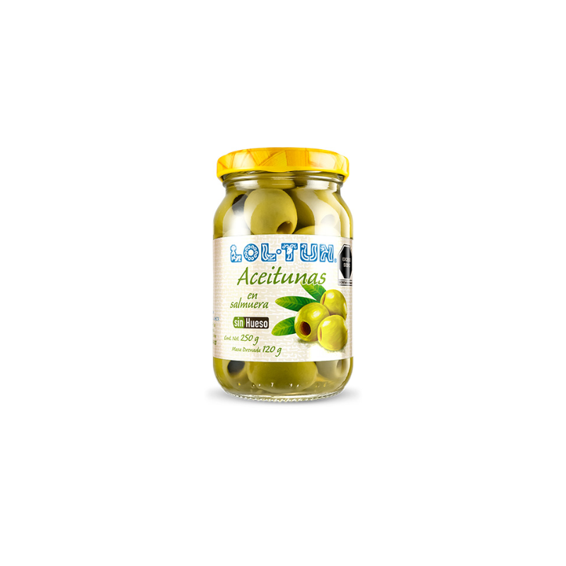 Aceituna sin Hueso Lol-Tun, Frasco 250g