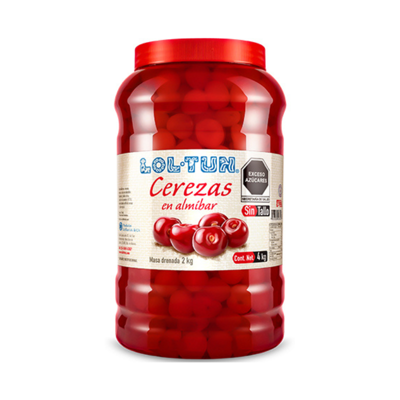 Cerezas sin Tallo Lol-Tun, Frasco 4kg