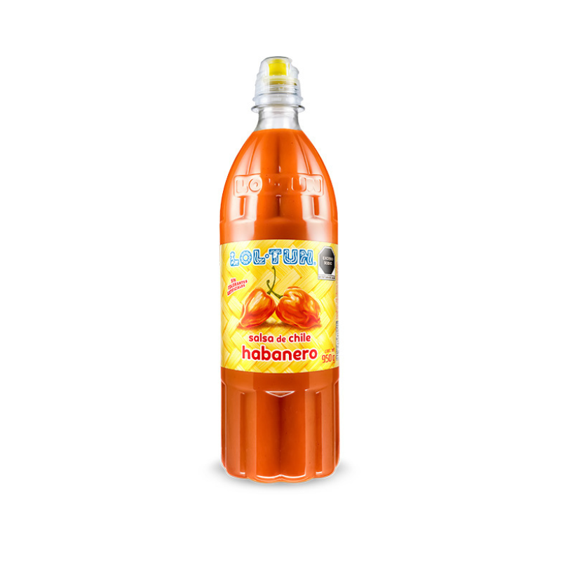 Salsa Habanera Roja Lol-Tun, Bote 950mL