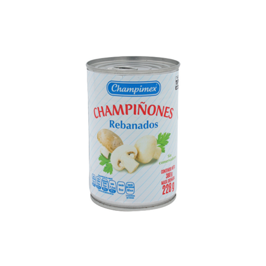 Champiñones Rebanados Champimex, Lata 380g