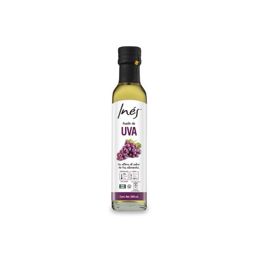 Aceite de Uva Refinado Inés, Botella 250mL