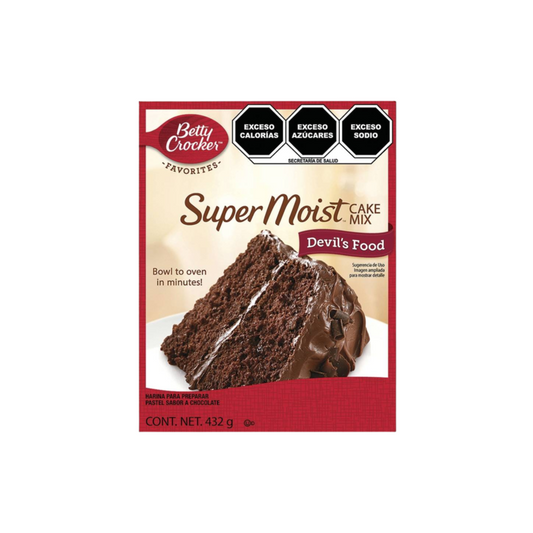 Harina para Pastel de Chocolate Betty Crocker, Caja 432g