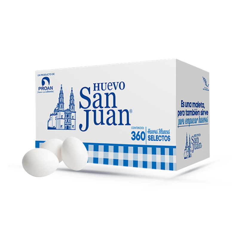 Huevo Blanco San Juan, Caja 1kg