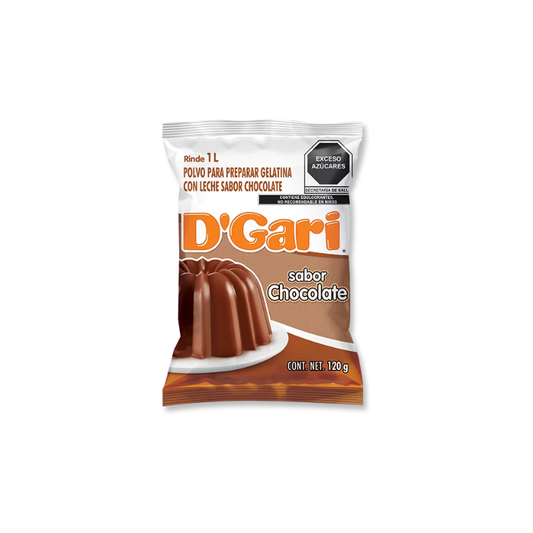 Gelatina de Chocolate D'Gari, Bolsa 120g