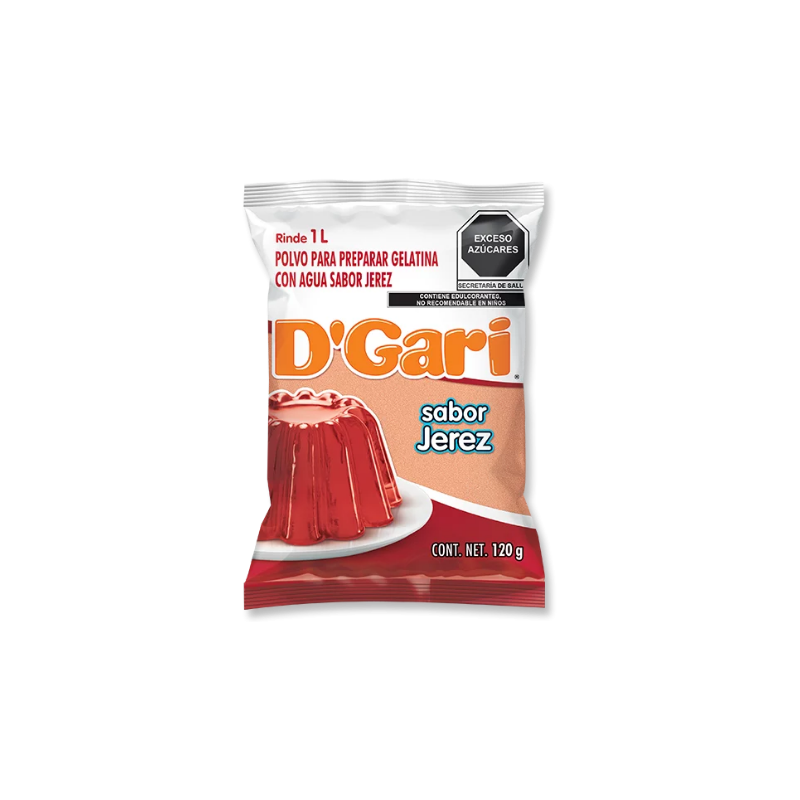 Gelatina de Jerez D'Gari, Bolsa 120g