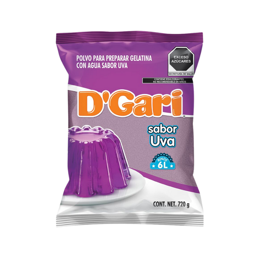 Gelatina de Uva D'Gari, Bolsa 720g