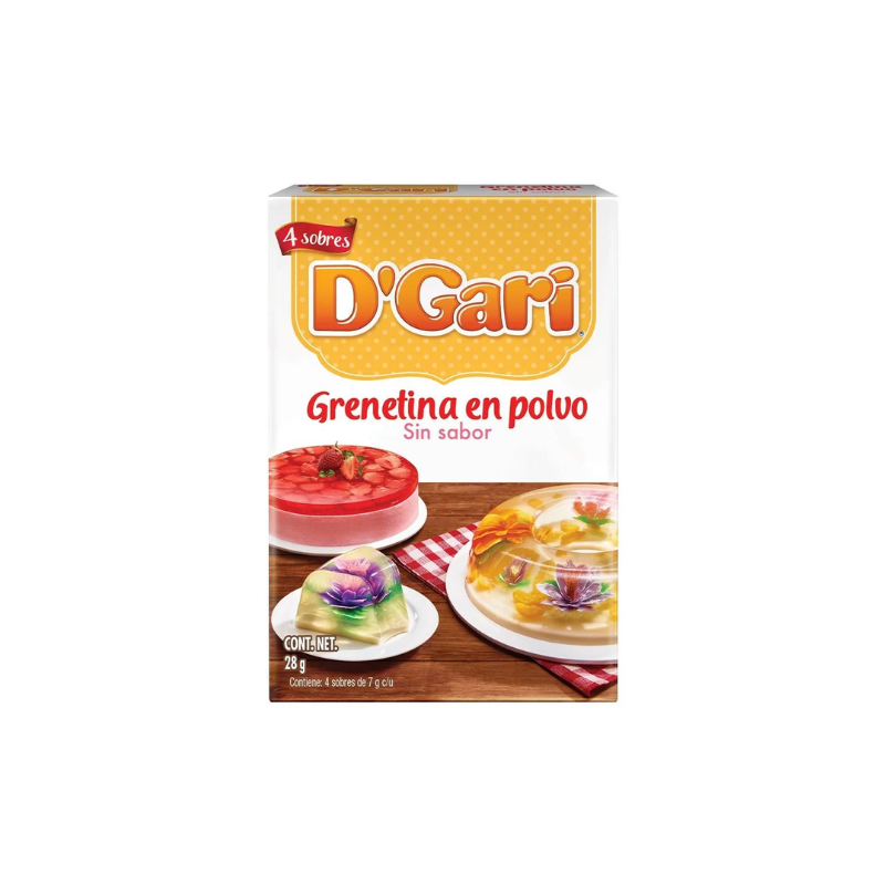 Grenetina D'Gari, Paquete 4 Sobres de 7g