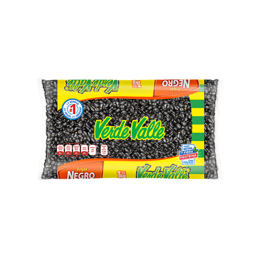 Frijol Negro Querétaro Verde Valle, Bolsa 1kg