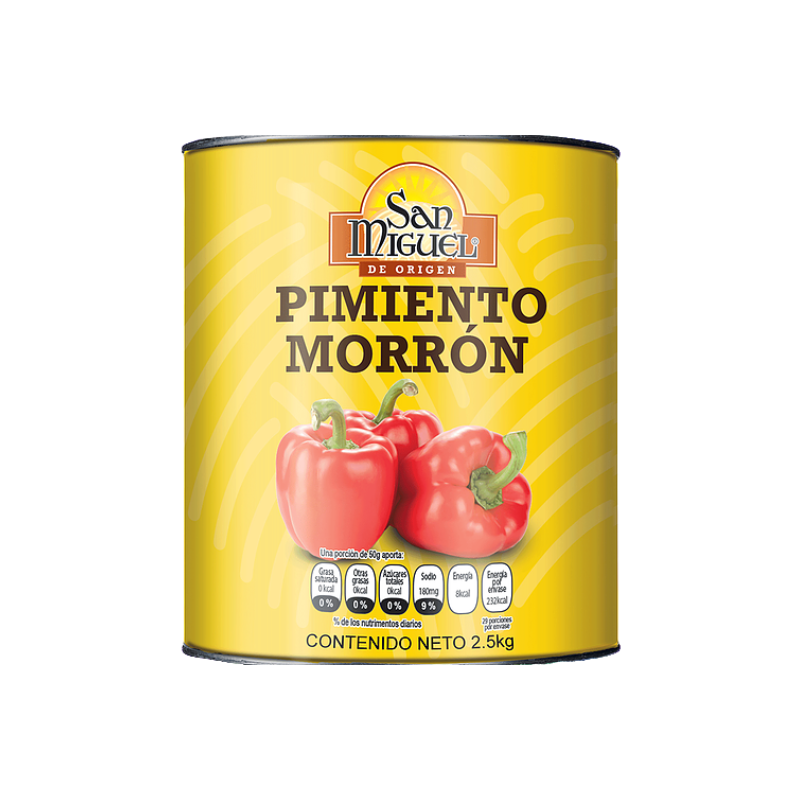 Pimiento Morrón San Miguel, Lata 2.5kg