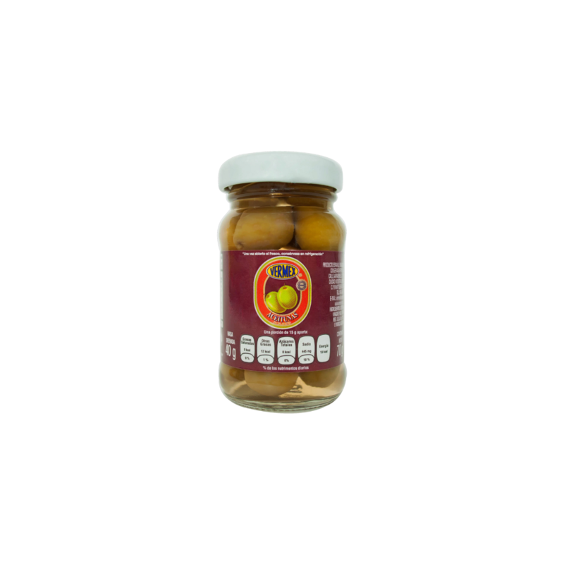 Aceitunas Enteras Vermex, Frasco 70g