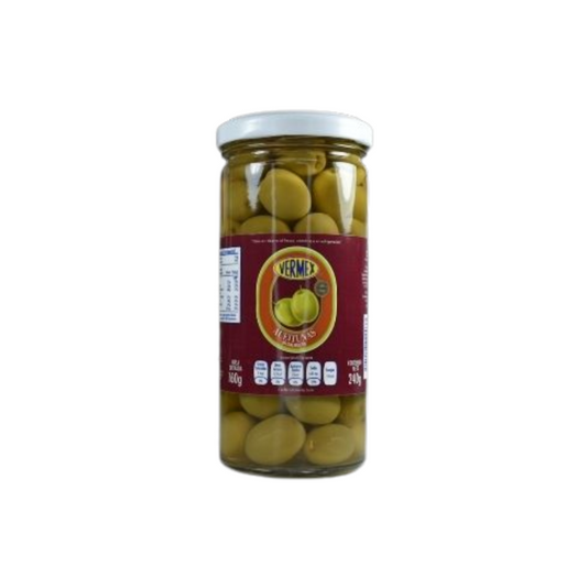 Aceitunas Enteras Vermex, Frasco 240g