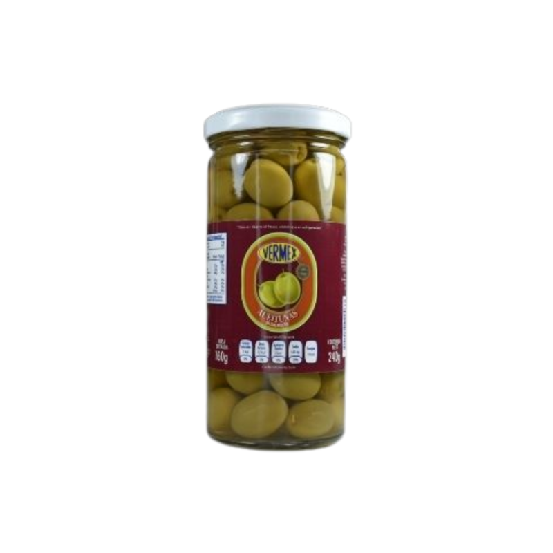 Aceitunas Enteras Vermex, Frasco 240g