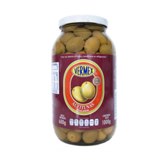 Aceitunas Enteras Vermex, Frasco 1kg